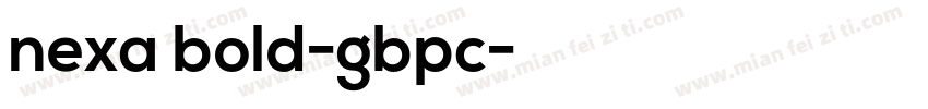 nexa bold-gbpc字体转换